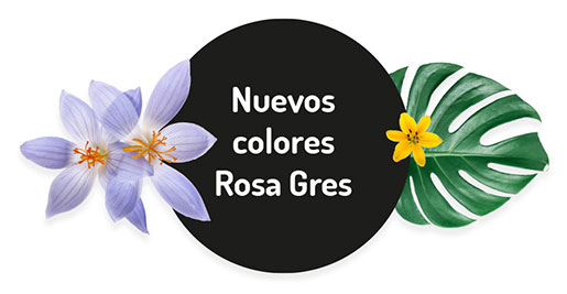 Colores de gres porcelánico para piscina Trésor, nueva colección Rosa Gres