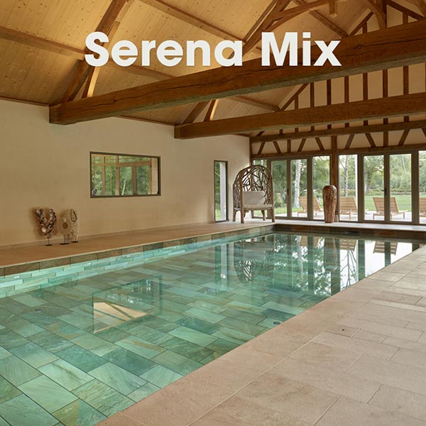 Piscina Desbordante Rosa Gres