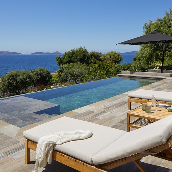 Piscina Infinity Rosa Gres