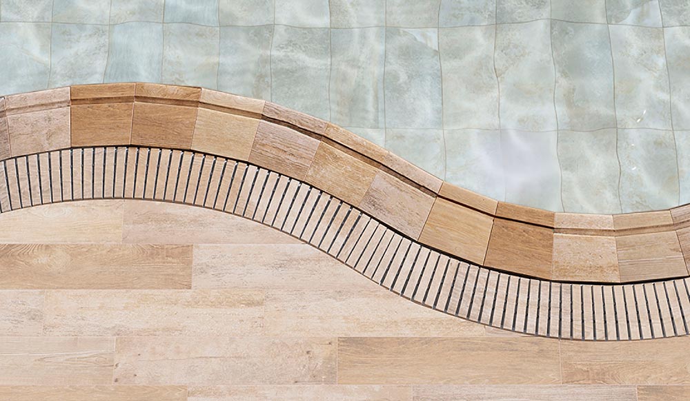 Flex Grid on Pools with curved lines