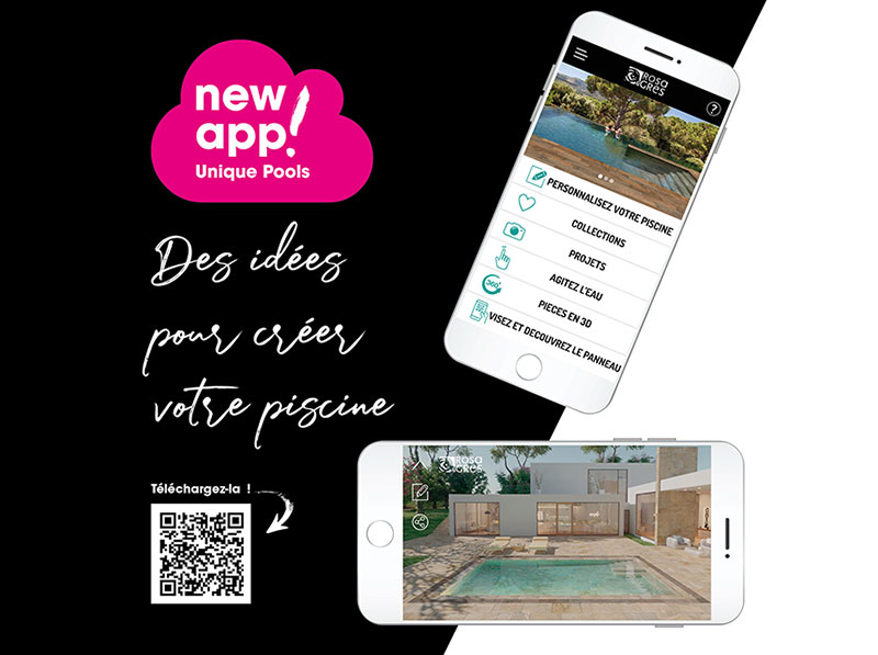 Nouvelle Appli Unique Pools de Rosa Gres