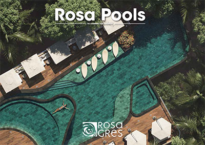 Rosa Gres porcelain stoneware flooring catalog for Rosa Pools Pools