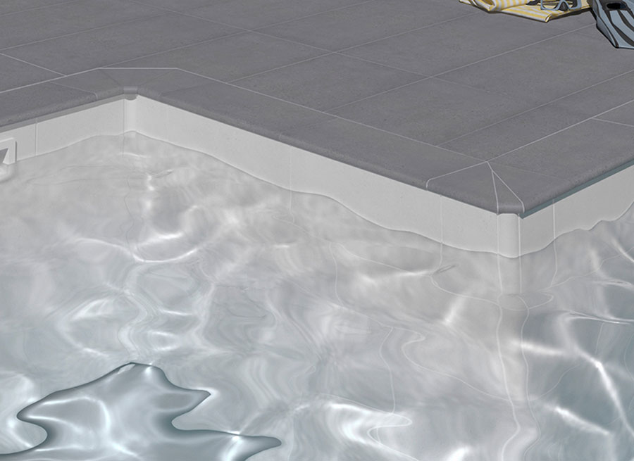 Iconic finishing pieces - Pool solution L Iconic Dark