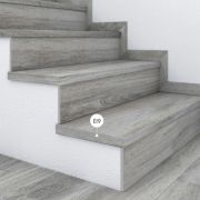 E-type steps in porcelain stoneware for construction stairs