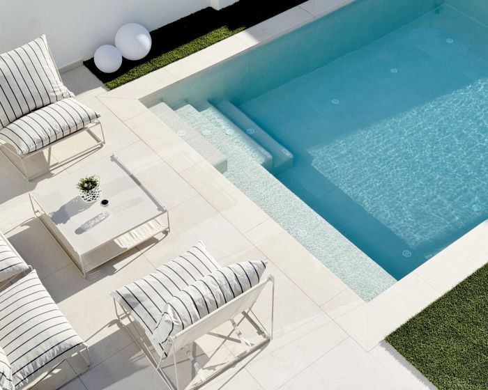 baldosas y pavimento que se calienta menos con el sol